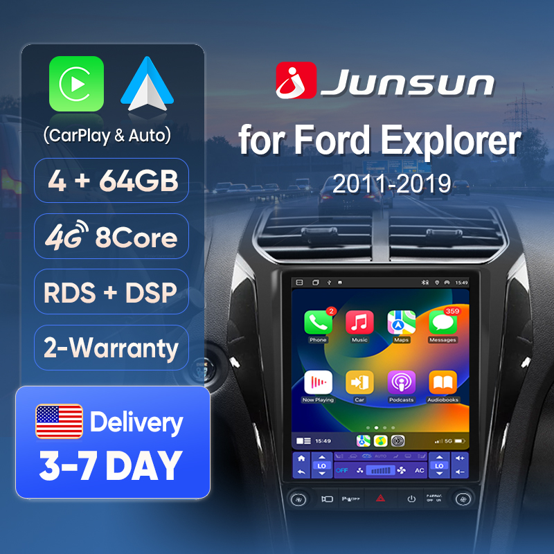 Japanese Traditional Lifestyle - Pantalla Inalámbrica Junsun con CarPlay para