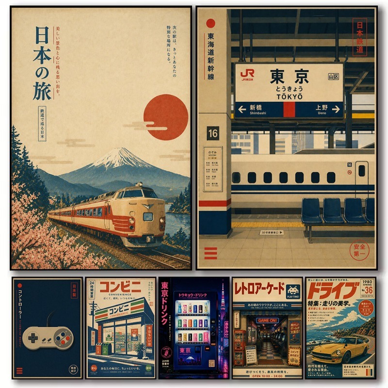 Japanese Traditional Lifestyle - Póster de Lona con Diseño de
