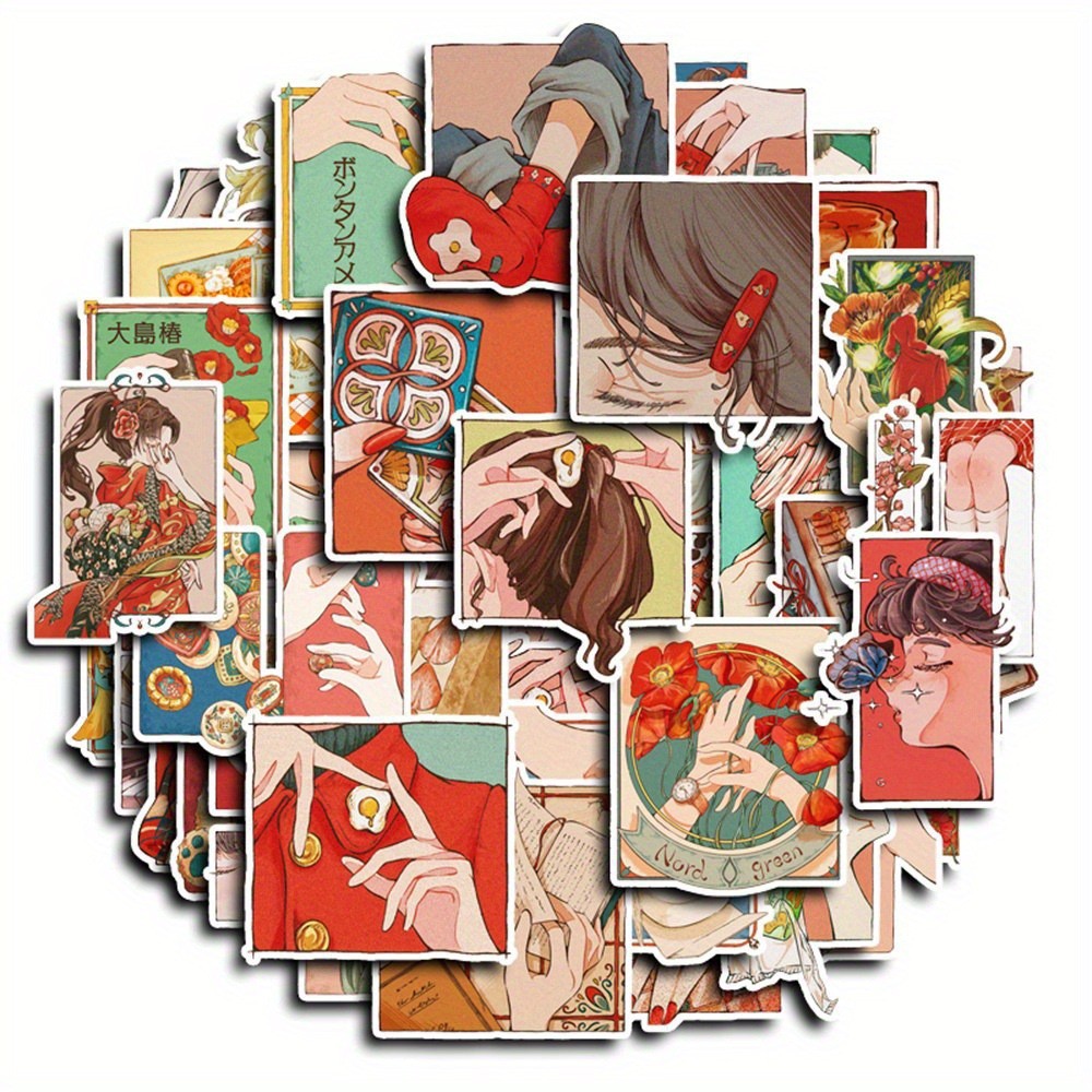 50 Pegatinas de Estilo Vintage - Japanese Traditional Lifestyle reseña y precio
