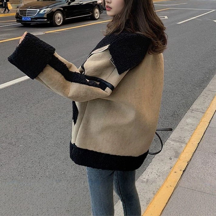 Chaqueta de lana de cordero pa - Japanese Women Lifestyle reseña y precio