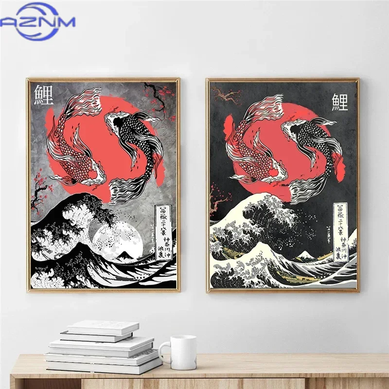 Pintura en lienzo AZNM, póster - Japanese Traditional Lifestyle reseña y precio