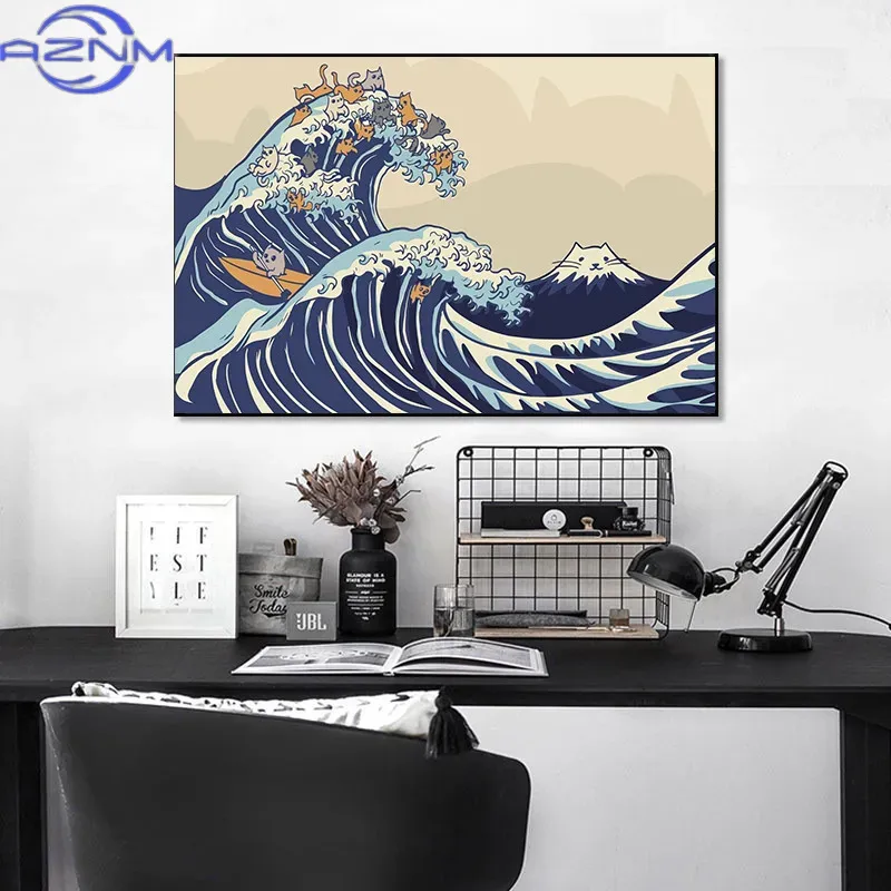 Pintura en lienzo AZNM, póster - Japanese Traditional Lifestyle reseña y precio