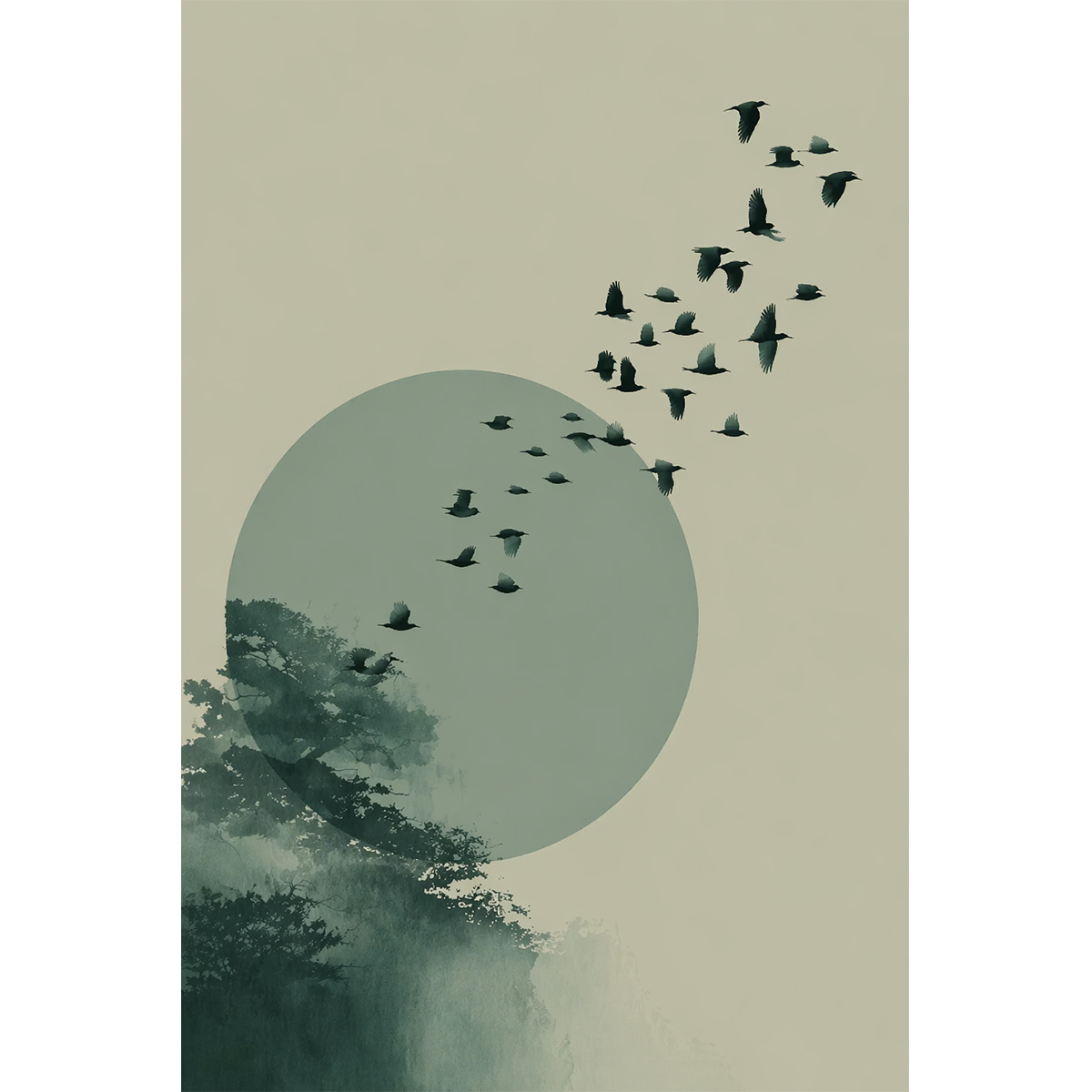 Póster estilo Wabi-sabi con pá - Japanese Minimalist Lifestyle reseña y precio